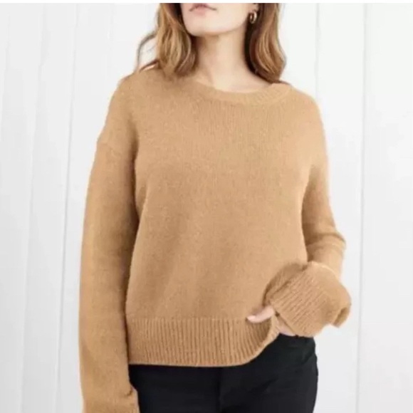 Jenni Kayne Atlas Wool Cashmere Sweater Camel XL⭐️